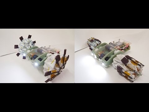 Origami Wheel Robot (video)