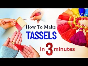 How to Make Tassels with Silk Thread | Easy DIY for Beginners | Easy trick to make tassels😯👌🏻💗 #diy