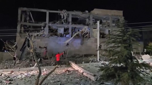 US-Israeli strikes destroy buildings in northern Iran
