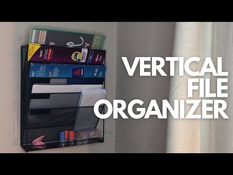 6 Tier Vertical Mount | Hanging Wall File Organizer