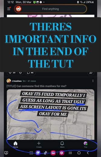 How I fix my Reddit screen layout