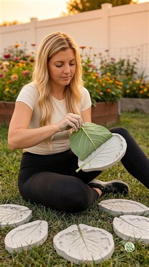 DIY Concrete Leaf Fountain That Looks Expensive! 🍃💧 #diy #fountain