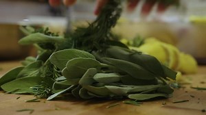 This week’s Family Meal in the Kitchen at @millerandlux I’m making my classic Herb and Citrus Roasted Chicken with Buttery Potato Purée and Brown Sugar Glazed Carrots. Thank you @rockyandrosiechicken Rosie’s Organic Chicken. Always a blast hanging out with you. | Tyler Florence
