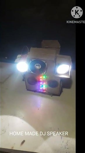 Home made sound speaker and add many lights for decorate @ytshort @technicalytshort