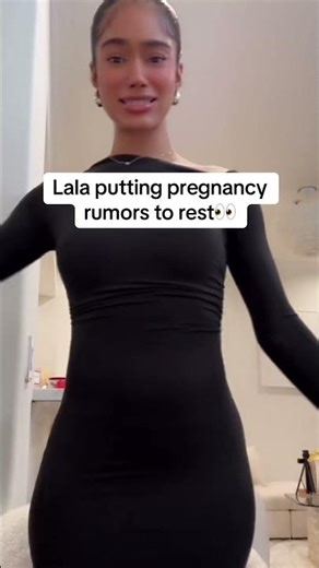 Lala putting pregnancy rumors to rest 👀 #lalabaptiste #lala