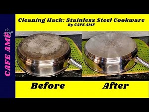 How To Clean Bottom Of Stainless Steel Pans And Pots | Cleaning Hack: Stainless Steel Cookware