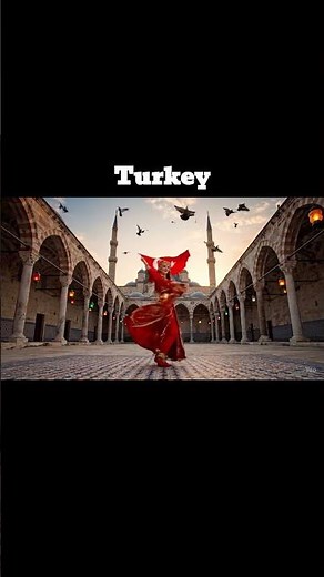 “Turkish Girl Dancing with National Flag 🇹🇷 | Traditional Turkish Folk Dance”