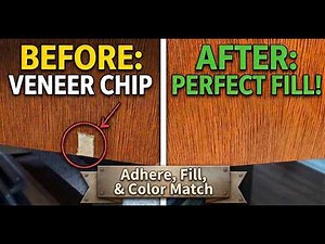 How to Repair Chipped Wood Veneer | Best Way to Fix Damage, Fill, & Match Color & Grain