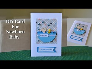 BABY CONGRATULATIONS CARD | DIY Greeting Card for Newborn Baby | Step by Step Tutorial