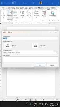 Insert About Your Information Just One Shortcut Key Using By Macro In #msword #shorts #viral