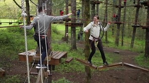 Our aerial obstacle courses are suitable for children and adults alike. | Tree to Tree Adventure Park