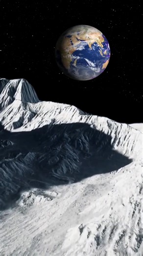 24K views · 626 reactions | Our Home Earth planet seen from the Moon land #SpaceX #NASA #ISRO | Nighttime Journey | Facebook