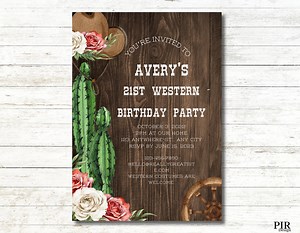 Wild West Birthday Invitation: Editable Western Party Template - Etsy Australia