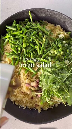 My Favorite Spring Recipe! 🌿 Fresh & Healthy Orzo Salad