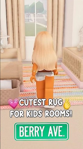 Upgrade Kids Room! Cutest Rug For Berry Ave! 🧸✨ #berryave #berryavenue #robloxrp #roblox