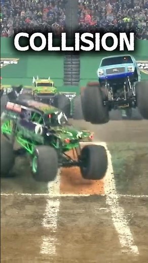 the day a truck LANDED ONTOP OF GRAVE DIGGER