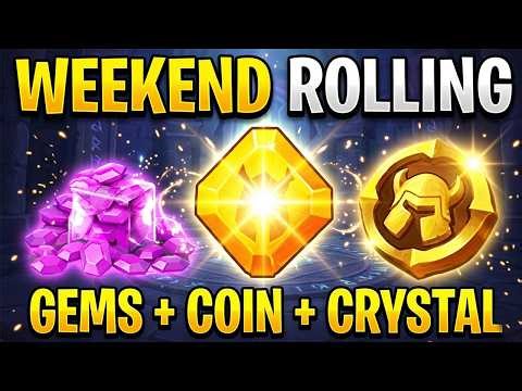 WEEKEND ROLLING - GEMS + COIN + CRYSTAL - CASTLE CLASH HERO ROLLING