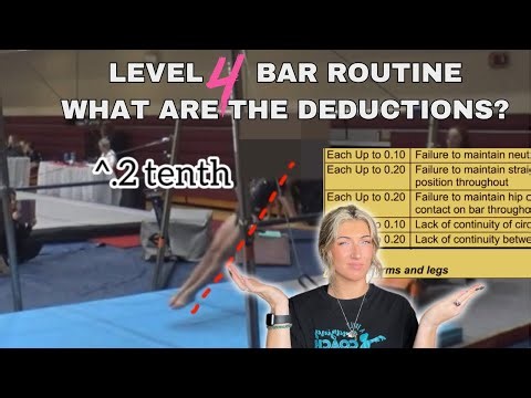 Level 4 Gymnastics Bar Deductions From a Judges Eyes