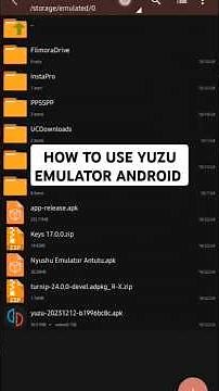 How to Install Yuzu Emulator on Android apk download #android #androidgames #gamenaruto