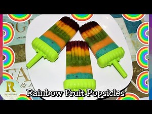 Rainbow Popsicle by 6yr old inspired by cocomelon rainbow Popsicle| Rainbow fruit Popsicle| ice pops