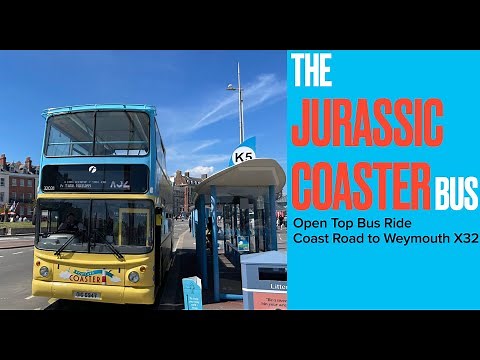 The Jurassic Coaster Bus Open Top Coast Road Swyre to Weymouth X32