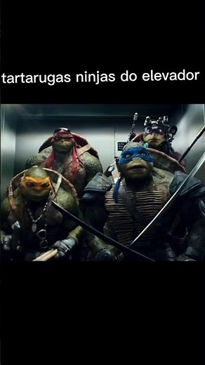 as tartarugas ninjas do elevador
