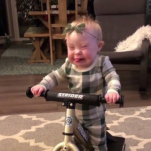 One of our Strider and Rocking Base winners from a previous week is having a blast on her new bike! This week's contest is in full swing! Enter here http://woobox.com/4dvmkv | Strider Bikes