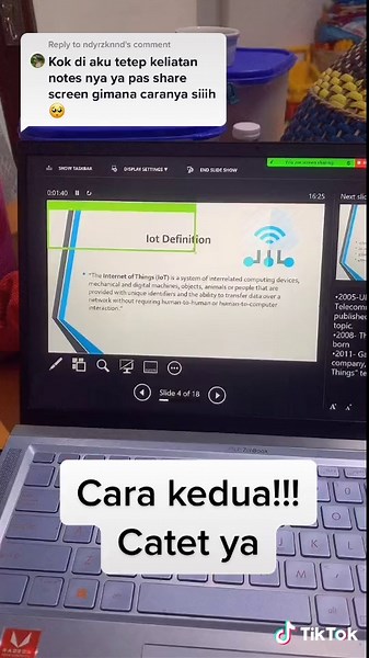 Cara Menampilkan Notes Presentasi di Zoom