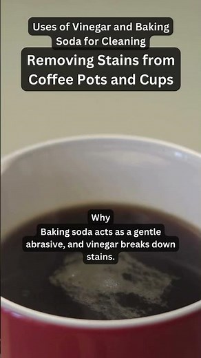 Remove Coffee Stains with Baking Soda and Vinegar