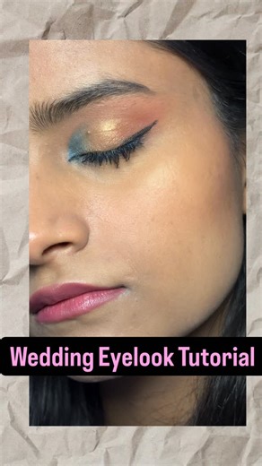 NANCY RATHORE | Content Creator on Instagram: "Wedding Eye-makeup Look #eyemakeup #eyemakeuptutorial #tutorial #makeupguide .. . . . . . [ eye makeup look, eye-look tutorial, wedding eye makeup, makeup, glittery eyes, eyeshadow, tutorial]"