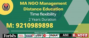 MA NGO Management Distance Education Admission 2026 | Eligibility, Jobs & Fees