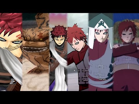 Gaara Ultimate Jutsus Evolution in All Naruto Ultimate Ninja Series