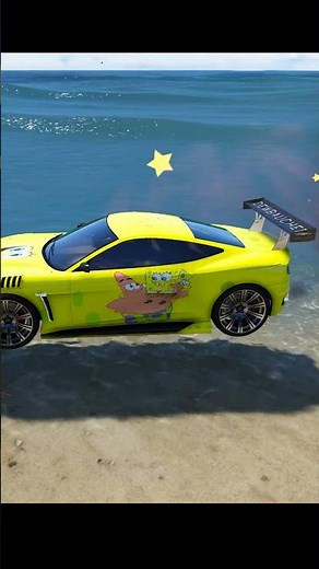 Shinchan Got😱 Spongebob Supe rcar From Magical✨ Mermaid🧜‍♀️ #gta5 #shorts #gta5telugu #shinchan