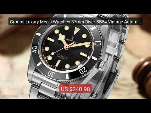 Cronos Luxury Men's Watches 37mm Diver BB54 Vintage Automatic Matt/... — Top Rated 2026 | Buy Now!