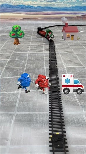 🧥🏃‍♂️➡️🧢 Jackets Chase the Ambulance! Winter Cap Transformation 🚑❄️