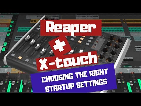How to connect Behringer X-touch with Reaper - Choosing the right protocol/ Fast walkthrough