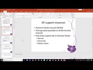 ACWS Webinar - Outcome Tracker Admin Tasks