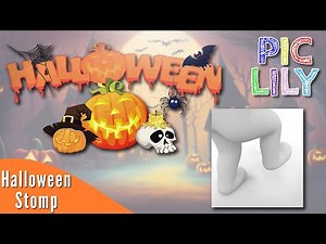 Learn English with Halloween Stomp by The Singing Walrus | Picture Lyrics and Subtitles