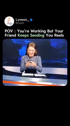 Lyveon on Instagram: "The post shares a viral video depicting a female news anchor struggling to suppress uncontrollable laughter after checking her phone mid-broadcast, amassing over 1.7 million views in 6 days. While seemingly a career blunder, the footage captures the psychological "rebound effect" of suppression, where the effort to remain serious in a high-stakes environment paradoxically intensifies the urge to laugh at unexpected stimuli. Viewer reactions range from amusement to empathy, 