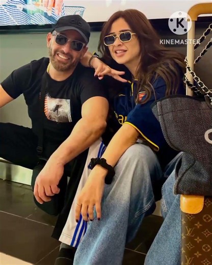 Yasmine Abdel Aziz shared new photos with Ahmed El Sakka from behind the scenes of their new film...