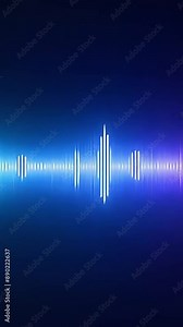 Spectrum lines that come alive as if it were a sound spectrum creating ripples and waves and then returning straight lines. line animation to simulate strings that play and react to pulses Stock Video