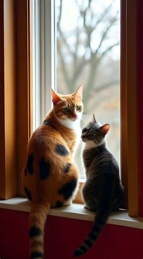 📹 Cute Kitten & Cat Face Off! - Adorable Encounter 😍