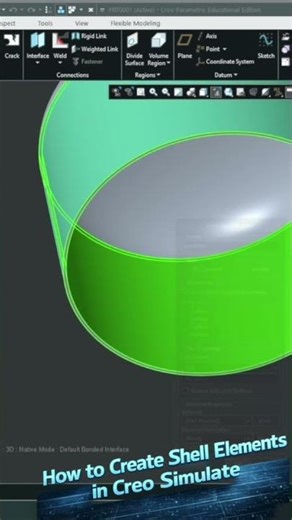How to Create Shell Elements in Creo Simulate