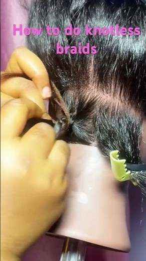 Large knotless braids tutorial for beginners step by step tutorial #braidstyles #diy braids