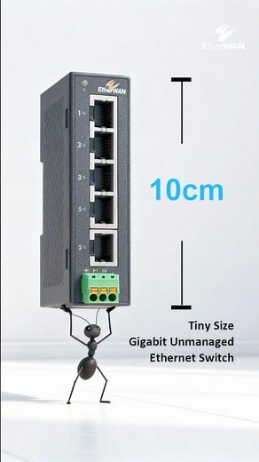 小到驚人，大到強悍！10cm Gigabit 非網管交換器 #益網科技