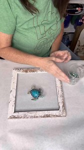 5M views · 84K reactions | Coastal Sea Turtle Art! Grab supplies and let’s create!! #deepsouthshelling #sidehustle #resinart #glassart #coastalart #seaturtles | Mettle Modern Design | Facebook