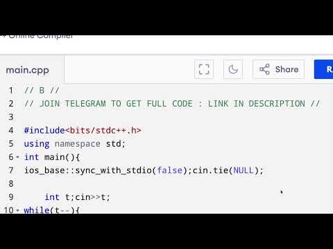 Codeforces Round 1086 (Div 2) | Problem B - Cyclists | Solution in c++