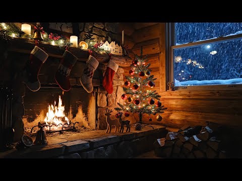 Calm Christmas Fireplace 🔥 Gentle Crackles for Positive Evening Mood & Ultimate Relaxation