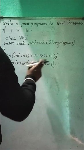 Java program to find square#java #javaprogramming