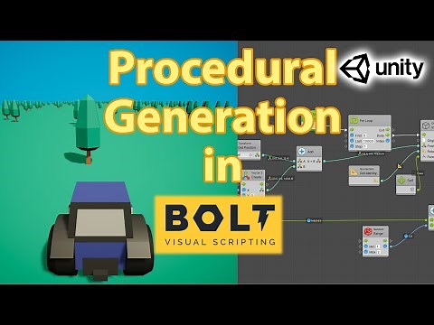 Unity-Bolt Part 4: Procedural Generation!!! Spawn TREES - Getting Started with Bolt Tutorial